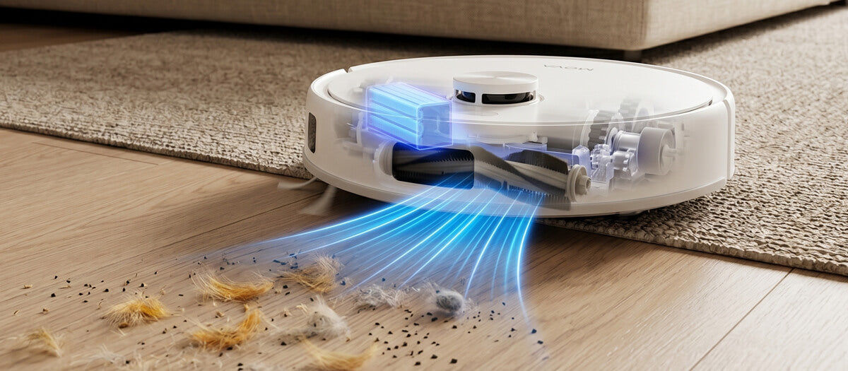6,000Pa Powerful Suction